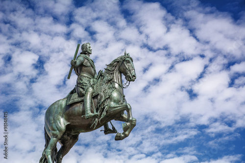 Monument on the blue sky in Spain