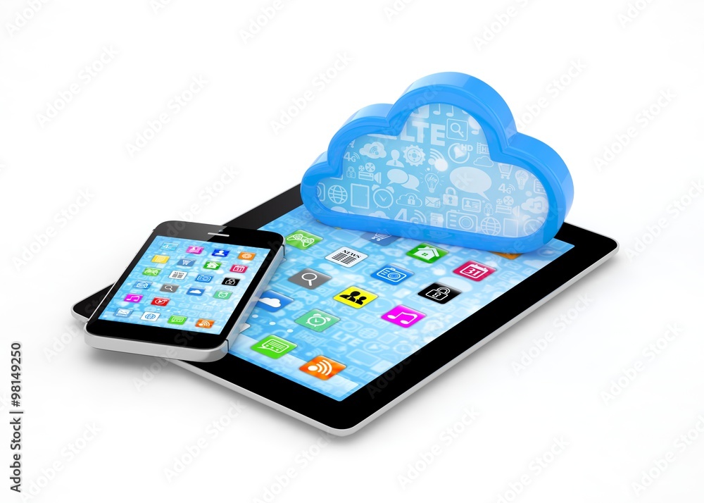 tablet pc, smart phone and cloud tablet pc, smart phone and cloud