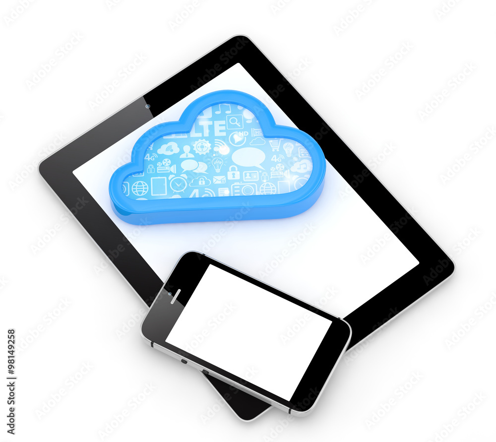tablet pc, smart phone and cloud tablet pc, smart phone and cloud