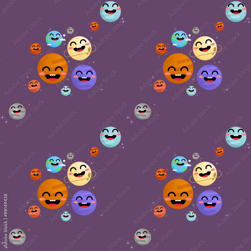 Space pattern vector illustration Space pattern vector illustration