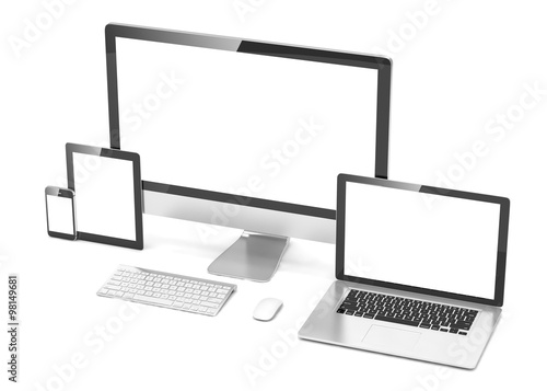 Ultimate web design, laptop, smartphone, tablet, computer, display