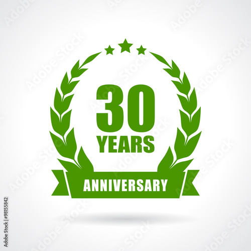 30 years anniversary emblem