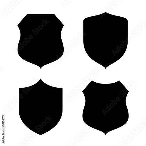 Shield black silhouette