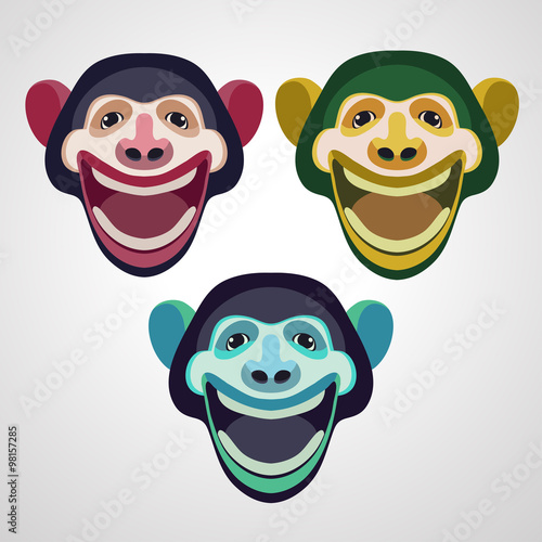 Smiling Monkey Head