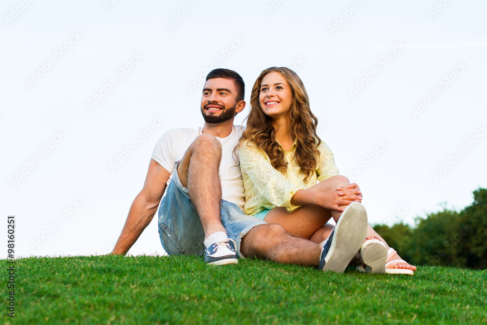 Lovers enjoying a date. Lovers enjoying a date.