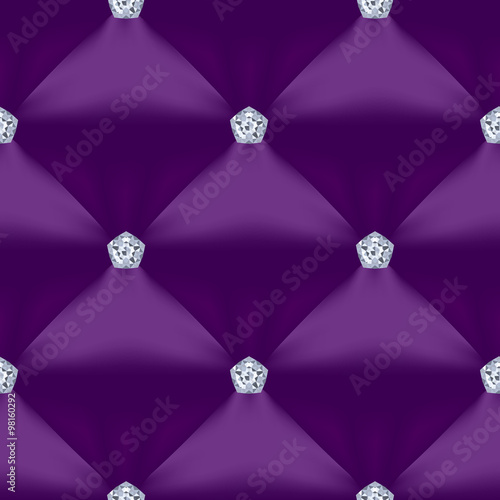 Purple Quilted Seamless Vector Pattern