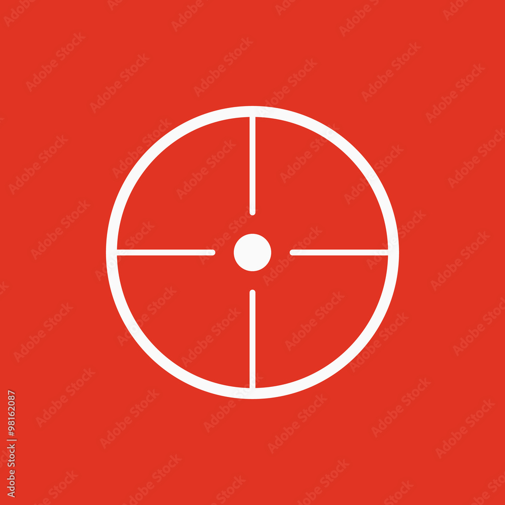 The crosshair icon. Search symbol. Flat The crosshair icon. Search symbol. Flat