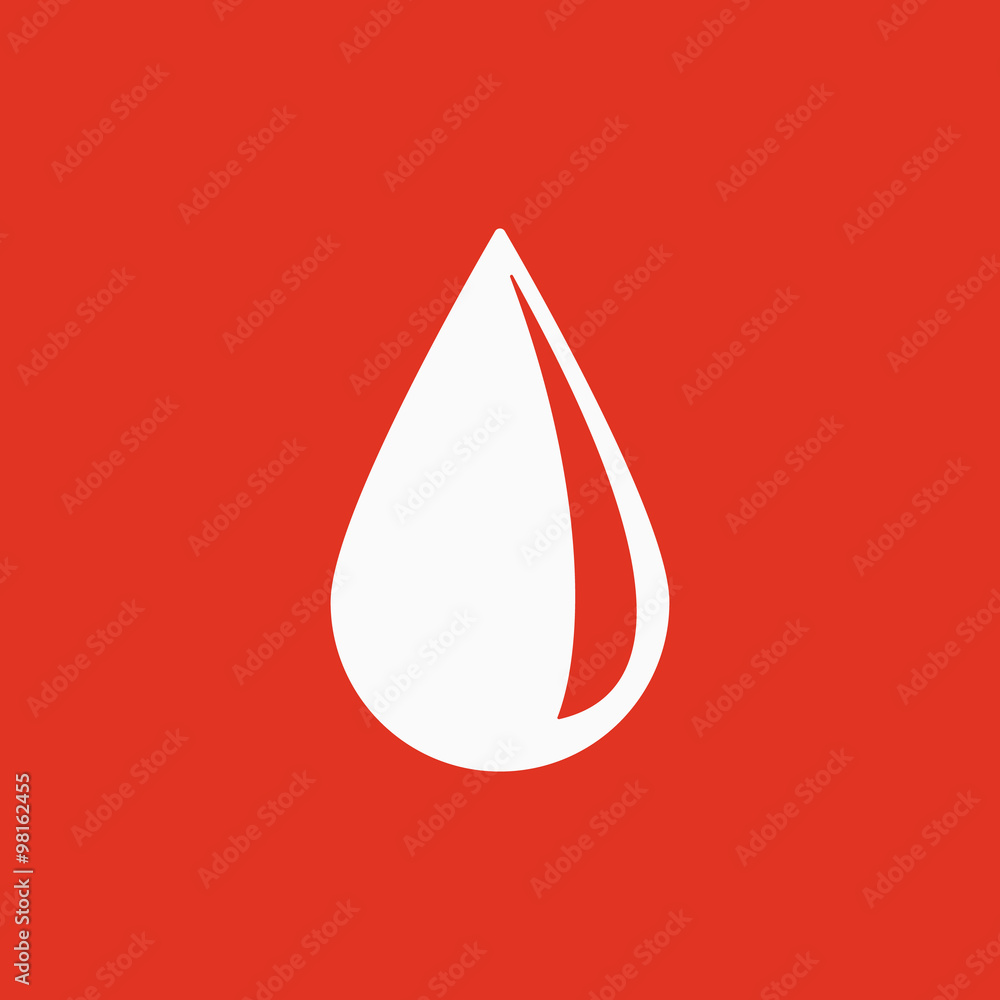 The drop icon. Water and Oil symbol. Flat The drop icon. Water and Oil symbol. Flat