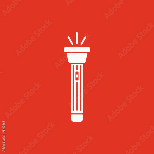 The flashlight icon. Torch symbol. Flat