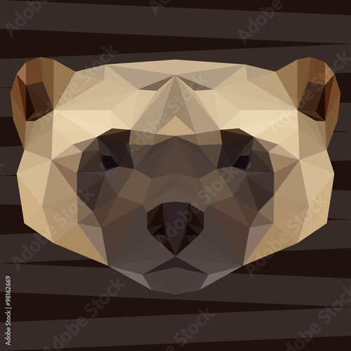 Abstract polygonal geometric triangle glutton background 