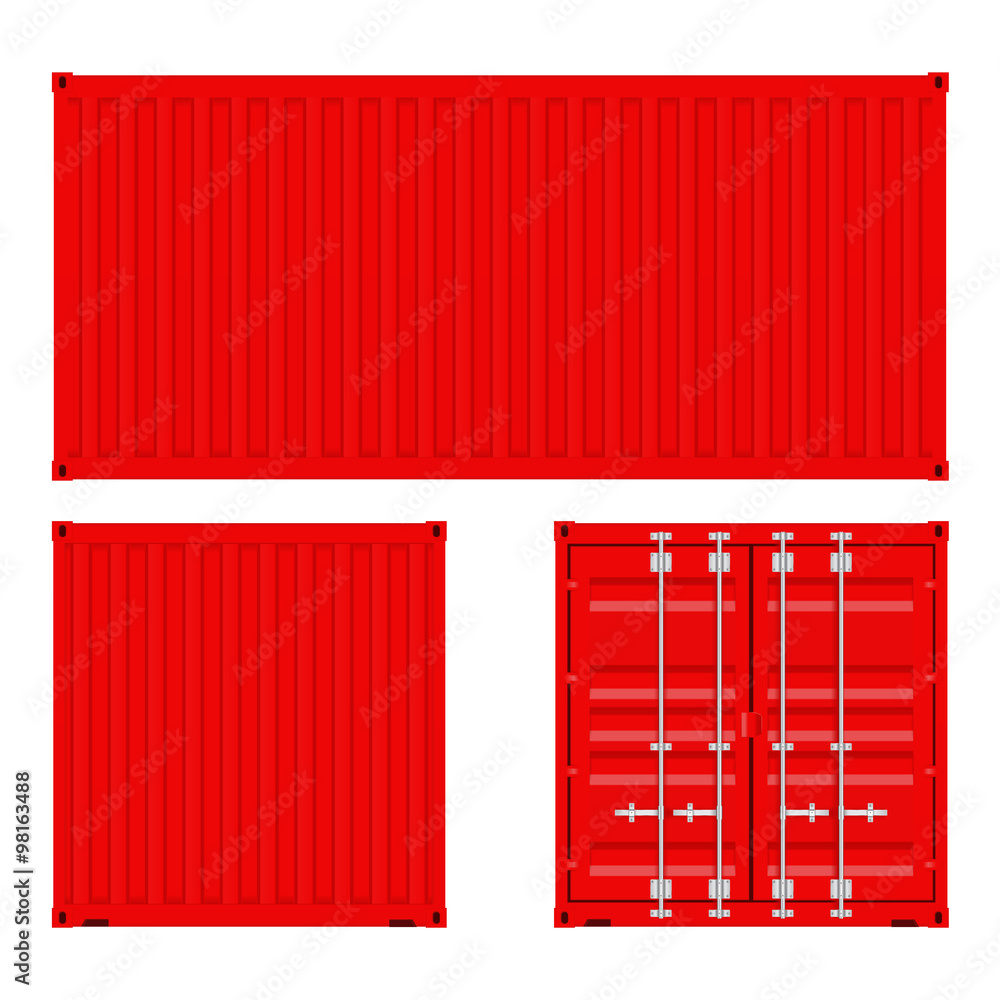 Shipping container. Shipping container.
