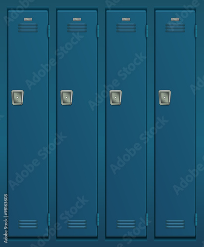 School or changing room lockers.