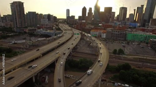 Aerial Texas Dallas
Aerial video of downtown Dallas in Texas.