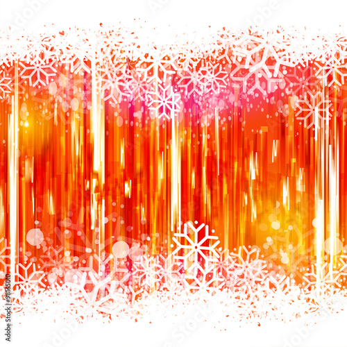 Holidays Red colors lighting horisontal banner