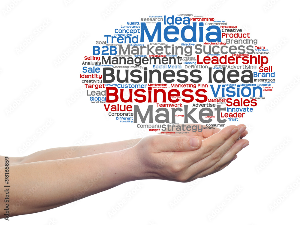 Conceptual business word cloud isolated Conceptual business word cloud isolated