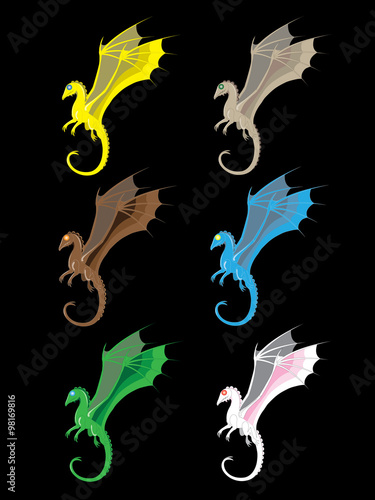 Fiery lizards