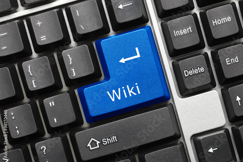 Conceptual keyboard - Wiki (blue key)