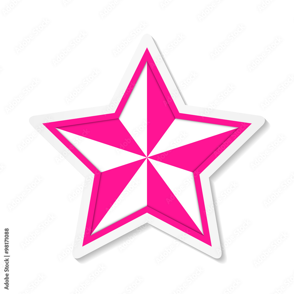 Star – Pink sticker icon Star – Pink sticker icon
