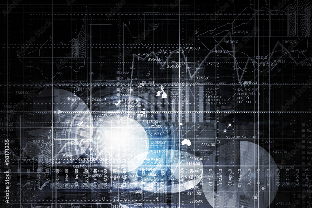 Fototapeta premium Business digital background