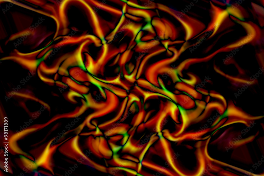 Abstract fire flames on a black background. Abstract fire flames on a black background.