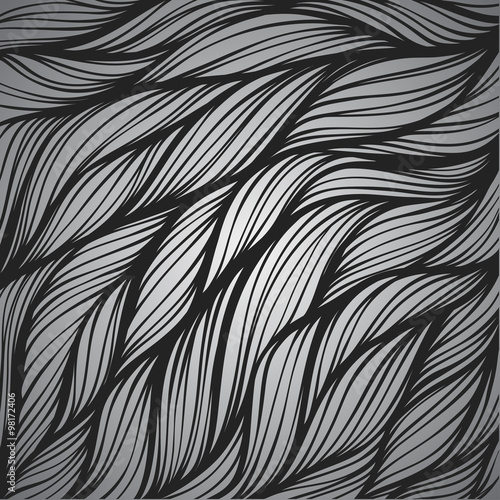 Abstract hand-drawn hair pattern background