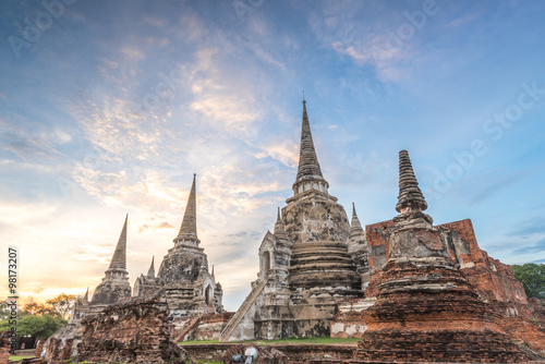 Wat Phra Si Sanphet in in Ayutthaya, Thailand