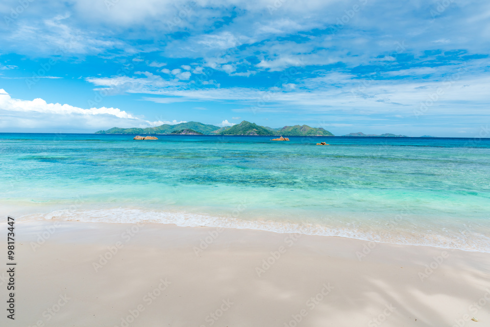 Anse la Reunion - Seychelles, La Digue Island Anse la Reunion - Seychelles, La Digue Island