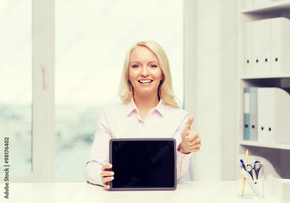 smiling businesswoman or student with tablet pc smiling businesswoman or student with tablet pc