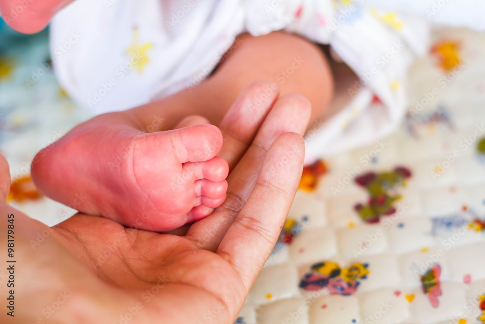 Closeup of newborn baby Closeup of newborn baby