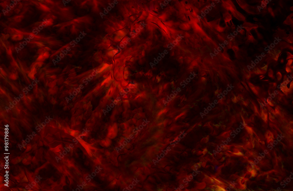 Fotografia Abstract ardent background and red structure