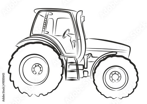 tractor Sketch. 