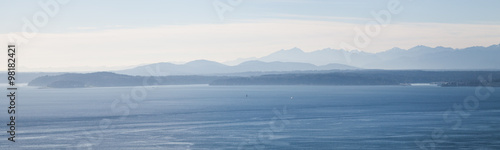 Waterview, looking across the Puget Sound from the city of Seattle, Washington, USA