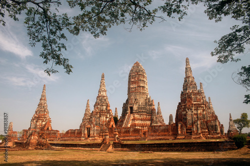 Pagoda in Wat Chaiwatthanaram,Ayutthaya Historical Park . © topten22photo