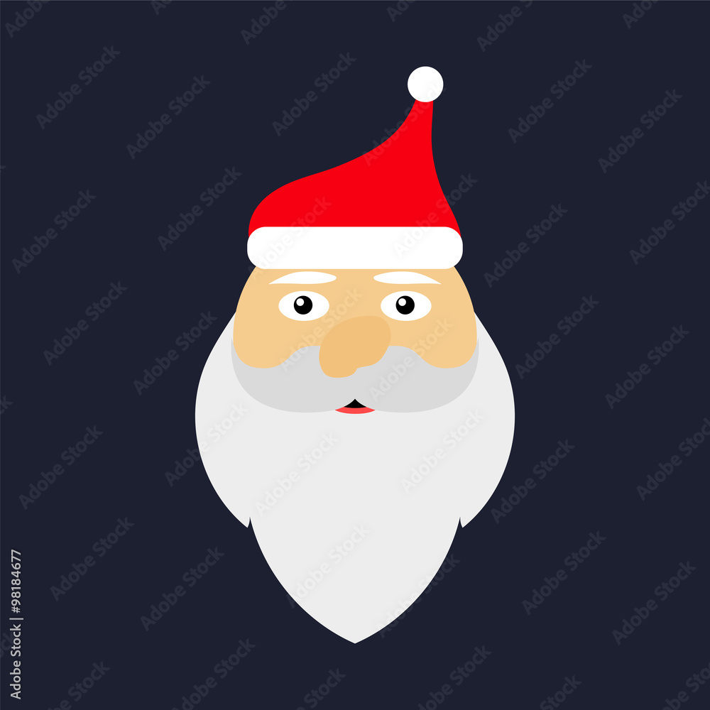 Icon Santa Claus for flat design Icon Santa Claus for flat design