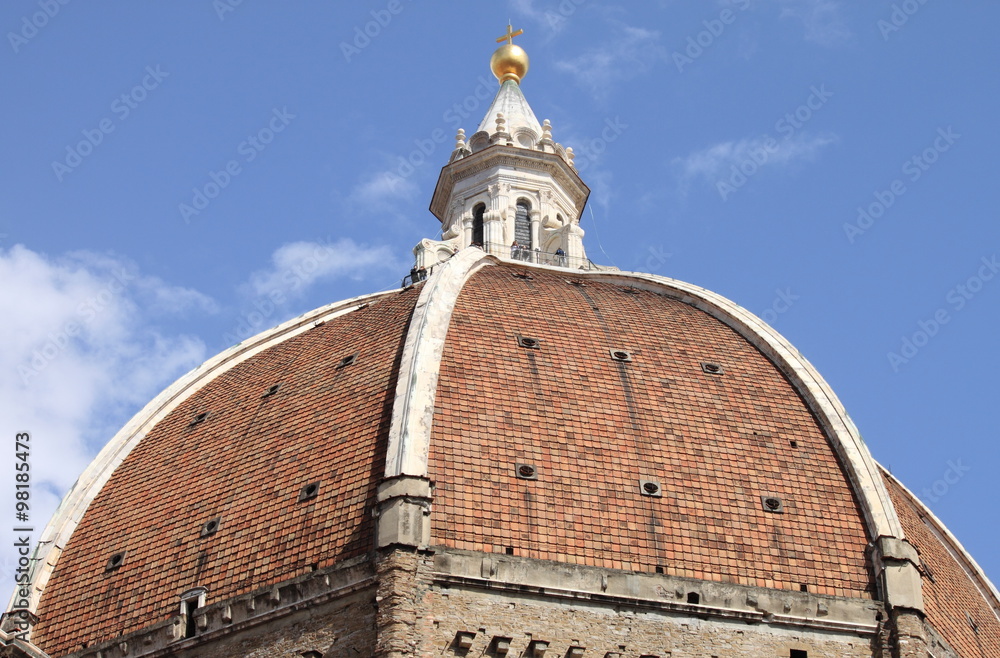 Fototapeta premium Dome in Florence Cathedral. Florence, Italy