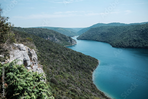 Lim canal in Istria. Croatia