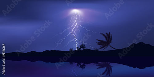 Orage Iles Tropique