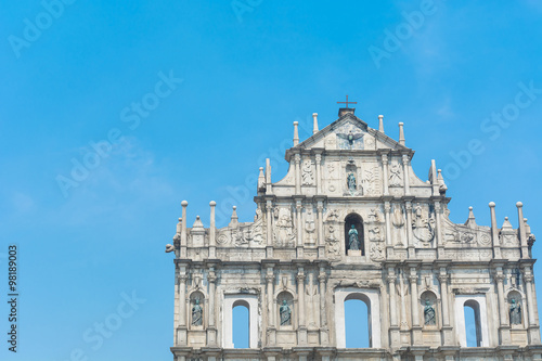 St. Paul's church. Part of the Historic Centre of Macau, a UNESC