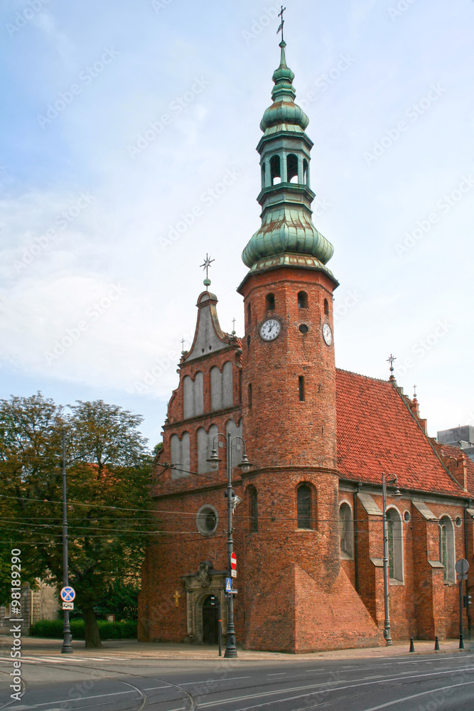 The Church of the Poor Clares dedicated to Assumption of the Blessed Virgin Mary. Bydgoszcz, Poland.