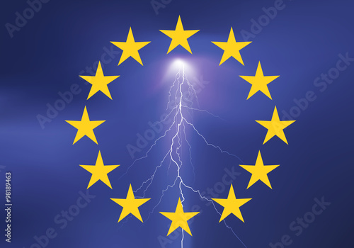 Drapeau Europe_Orage