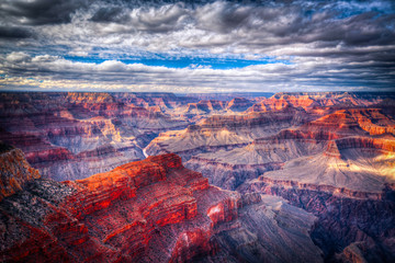 Fotobehang Canyon Panorama Grand Canyon Arizona  © Aliaksei