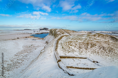 Hadrian's Wall, County of Northumberland, England Fototapet