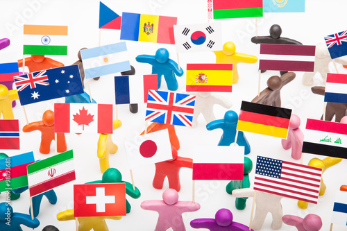 Free Download Plasticine humans with the various flags - GFXLoad