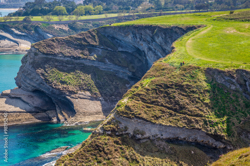 Panoramic view of the coast of Santander from the Bella Vista li photo