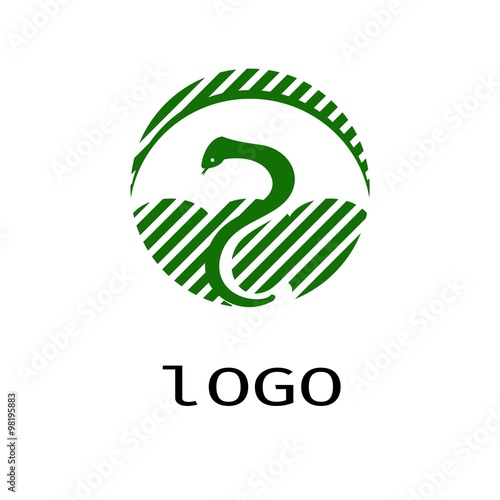 Vector of medicine icon. Snakes and umbrella. Business icon for the company. Logo for charity, health, voluntary, non profit organization, isolated on white background, vector illustration.