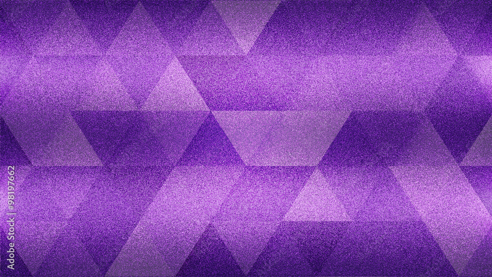 Obraz premium Grainy background with abstract violet and purple triangle shapes