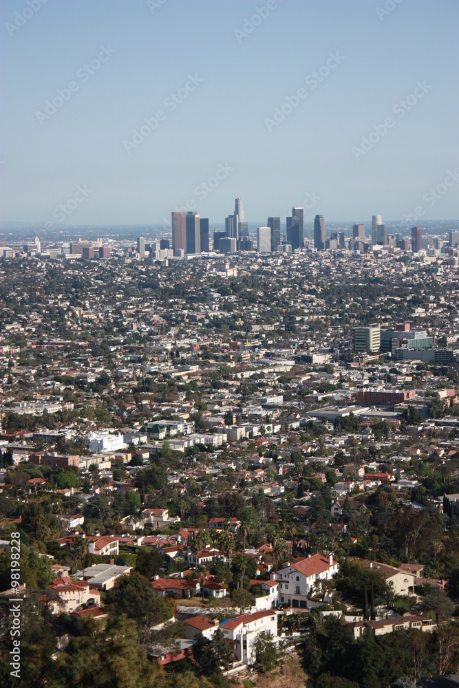 Los Angeles view from Griffith Park, USA