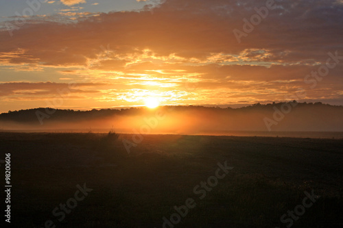 sunrise in rural France