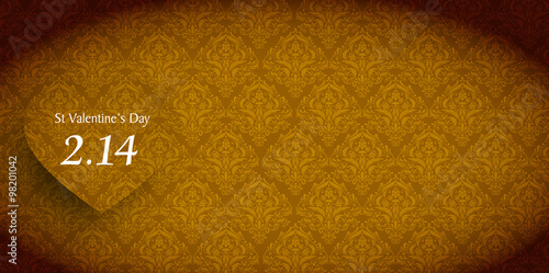 バレンタイン　ハート　チョコ　背景