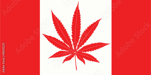 Weed in Canada flag.